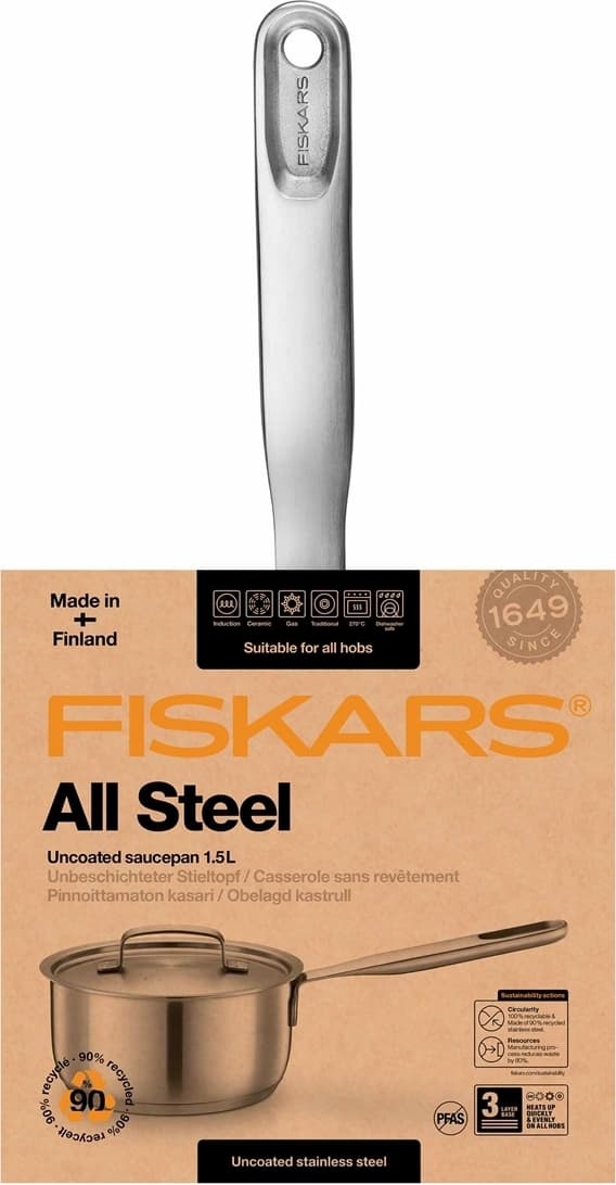 Fiskars All Steel -gryta, 1,5 L