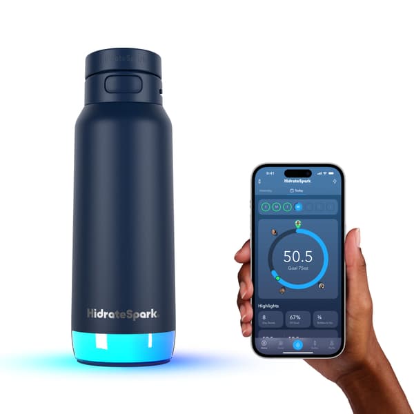 HidrateSpark PRO 2 smart vattenflaska med sugrör, 0,95 l, blå