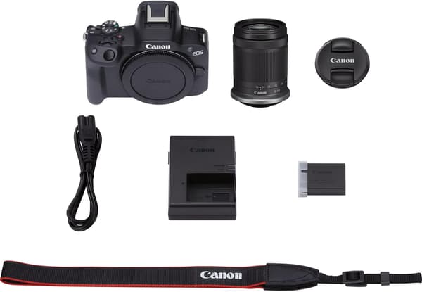 Canon EOS R50 systemkamera + RF-S 18-150mm F3.5-6.3 IS STM objektiv