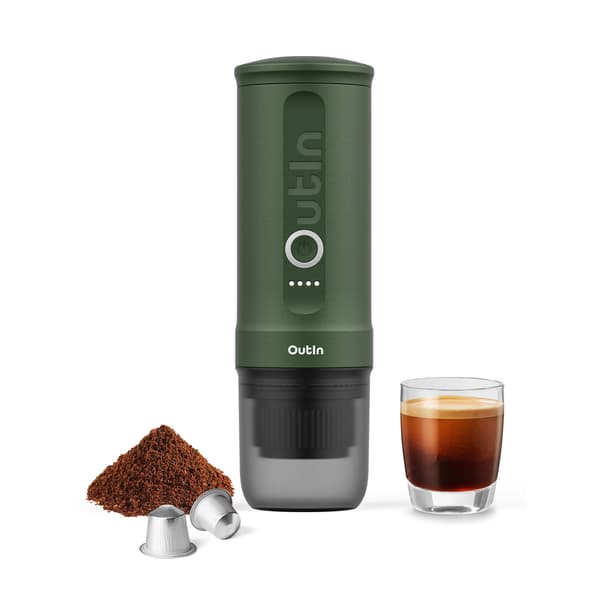 Outin Nano resekaffebryggare, Skogsgrön