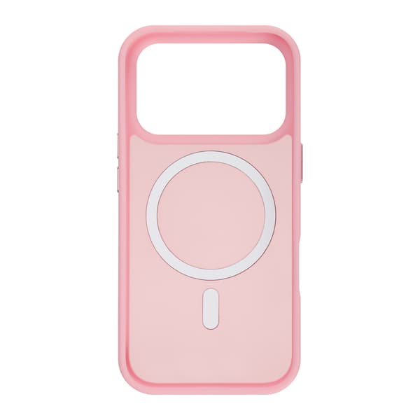 FoneKit MagSafe-kompatibelt Soft Touch skyddsfodral, iPhone 17 Pro Max, rosa
