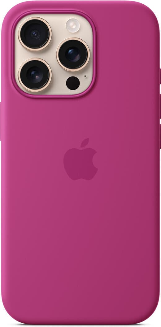 Apple iPhone 16 Pro silikonfodral med MagSafe, fuchsia