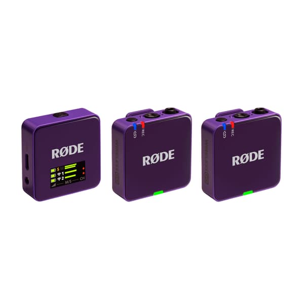 Rode Wireless GO 3 trådlöst mikrofonsystem, lila