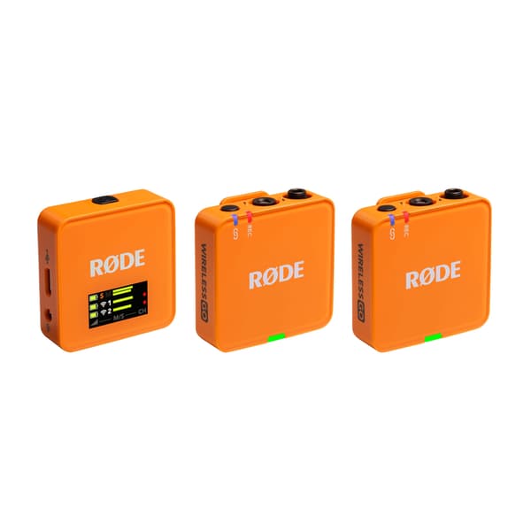 Rode Wireless GO 3 trådlöst mikrofonsystem, orange