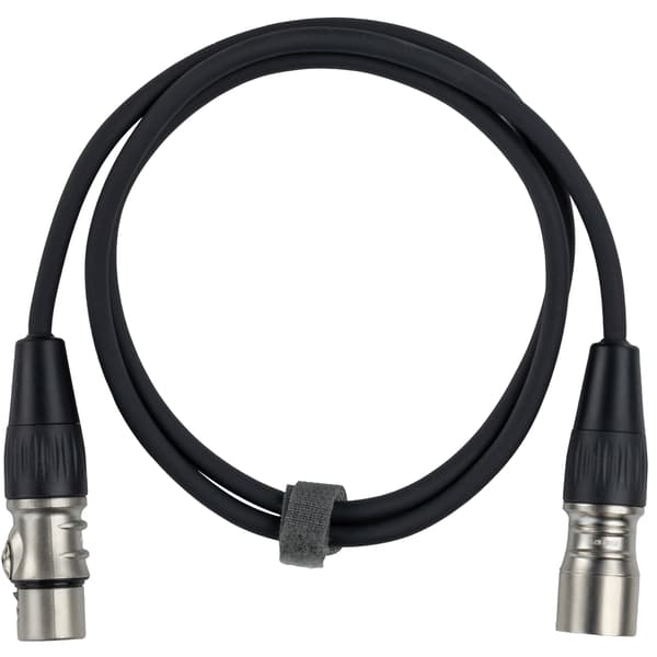 Fuj:tech XLR hane – XLR hona mikrofonkabel, 2 m, svart