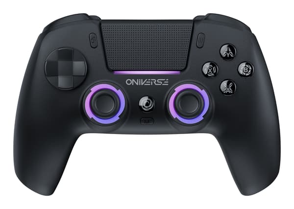 Oniverse Starion PS5 trådlös Bluetooth-spelkontroll, Obsidian Black