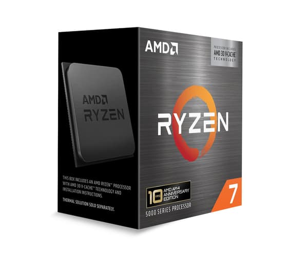 AMD Ryzen 7 5800X3D 10th Anniversary Edition-processor för AM4-sockel