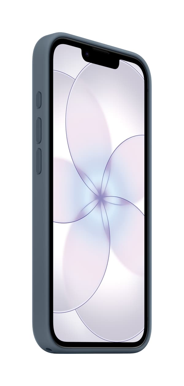 Apple iPhone 17e silikonskal, ankareblå (MHWE4)