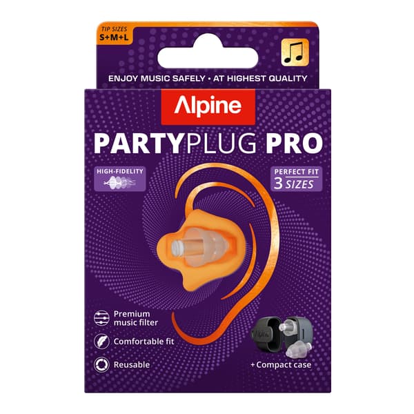 Alpine Partyplug Pro öronproppar, genomskinliga