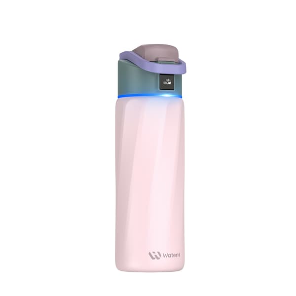 WaterH BOOST Chug Lid smart vattenflaska, 710 ml, rosa