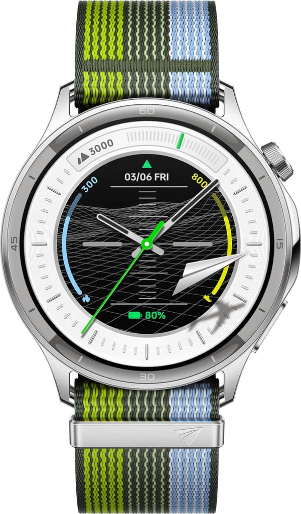 OPPO Watch S smartklocka med textilarmband, silver