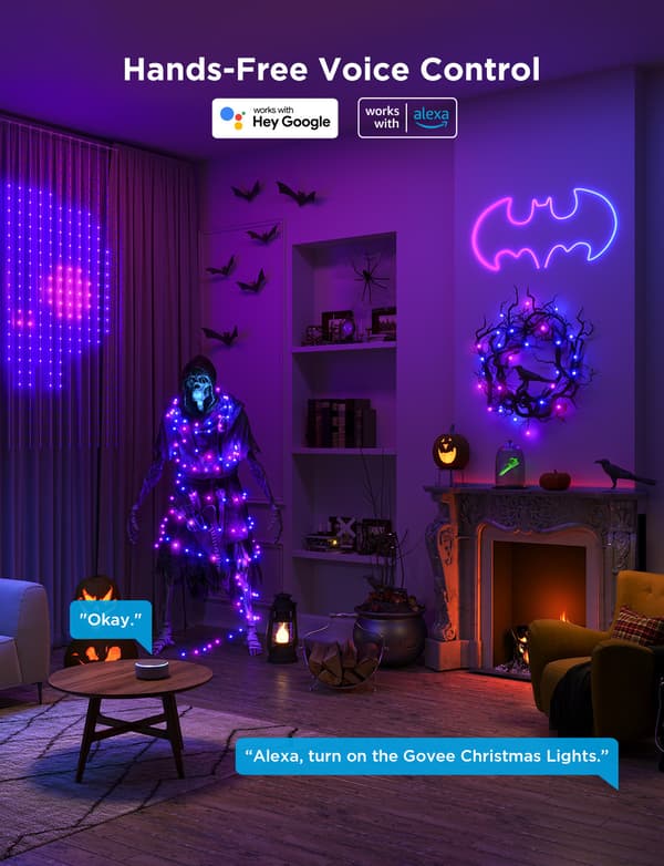 Govee Christmas String Lights 2 LED-ljusslinga, 30 m, grön