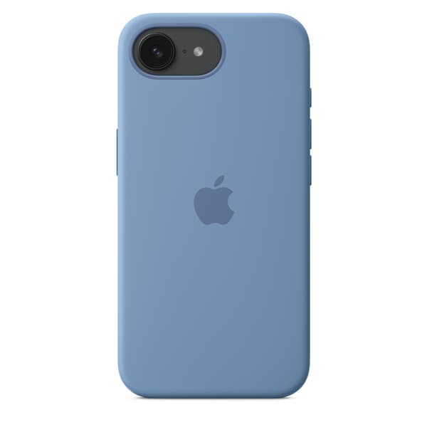 Apple iPhone 16 silikonfodral i silikon, vinterblå (MD3Q4)