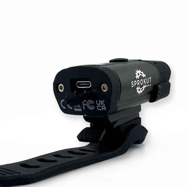 Sprokut 400S LED-cykelbelysningsset, 400 lm + 10 lm