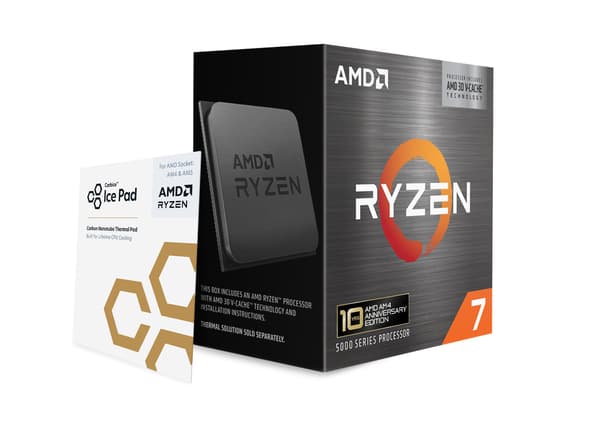 AMD Ryzen 7 5800X3D 10th Anniversary Edition-processor för AM4-sockel