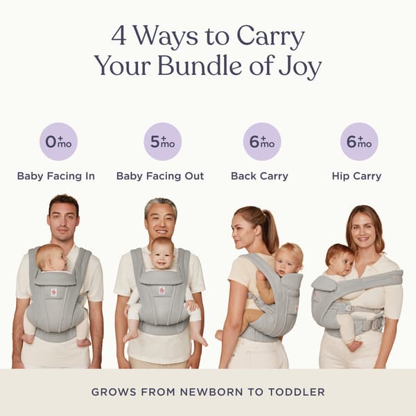 Ergobaby Omni Deluxe Mesh bärsele, Graphite Grey