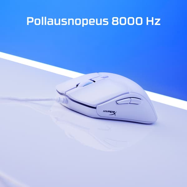 HyperX Pulsefire Haste 2 Gaming Mouse spelmus, vit