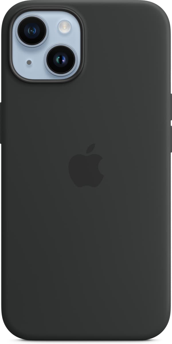 Apple iPhone 14 silikonfodral med MagSafe, midnatt