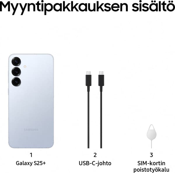 Samsung Galaxy S25+ 5G telefon, 512/12 GB, Icy Blue