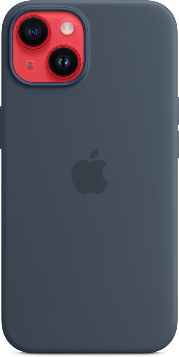 Apple iPhone 14 silikonfodral med MagSafe, stormblå