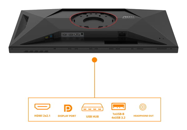 AOC U27G4XM gamingskärm, 27", svart