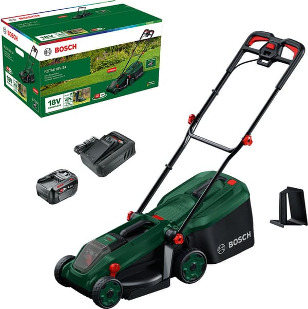 Bosch Rotak 18V-34 batterigräsklippare