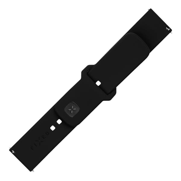 Fixed Sport smartklockans silikonrem, 22 mm, svart