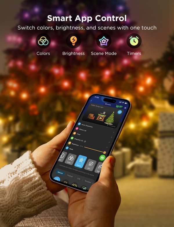 Govee Christmas String Lights 2 LED-ljusslinga, 30 m, grön