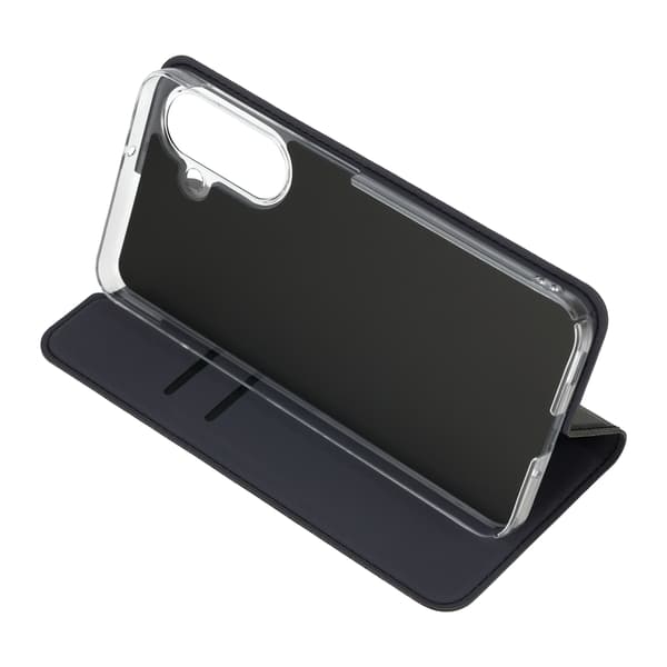 FoneKit BookCase skyddsfodral, Samsung Galaxy S25 FE, svart
