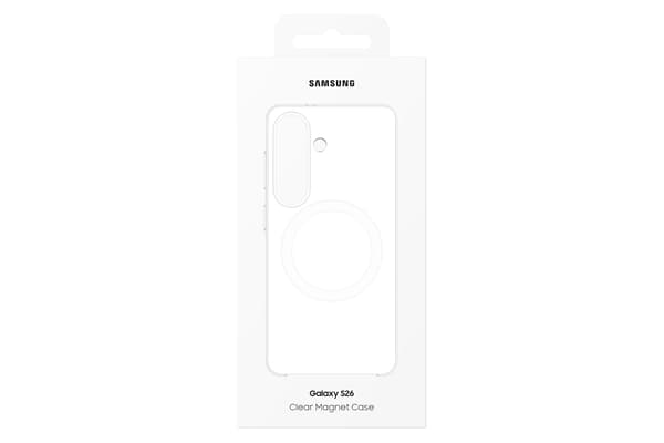 Samsung Galaxy S26 Clear Magnet Qi2 skyddsfodral, transparent