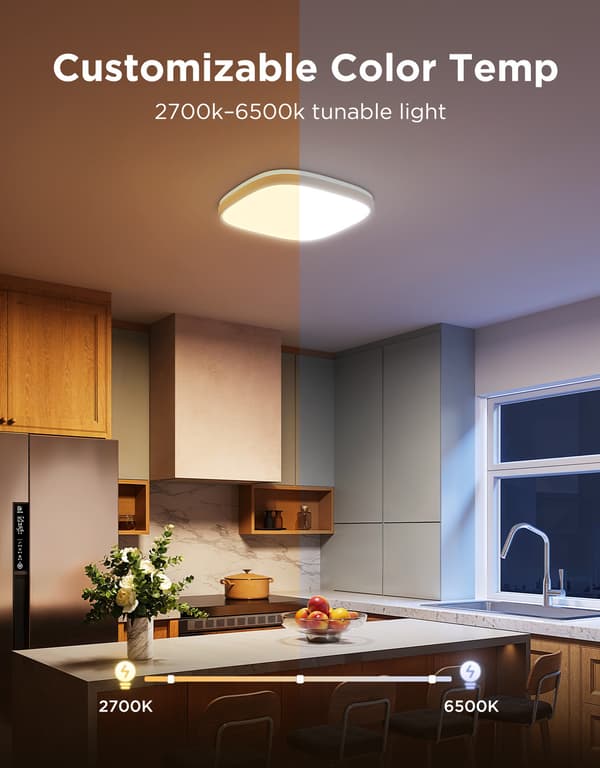 Govee Square Smart taklampa, 30 cm, vit