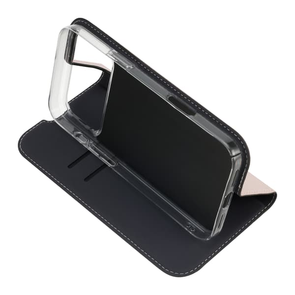 FoneKit BookCase skyddsfodral, iPhone 17 Pro Max, ljusrosa