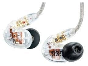 Shure SE535CL in-ear-hörlurar, transparent