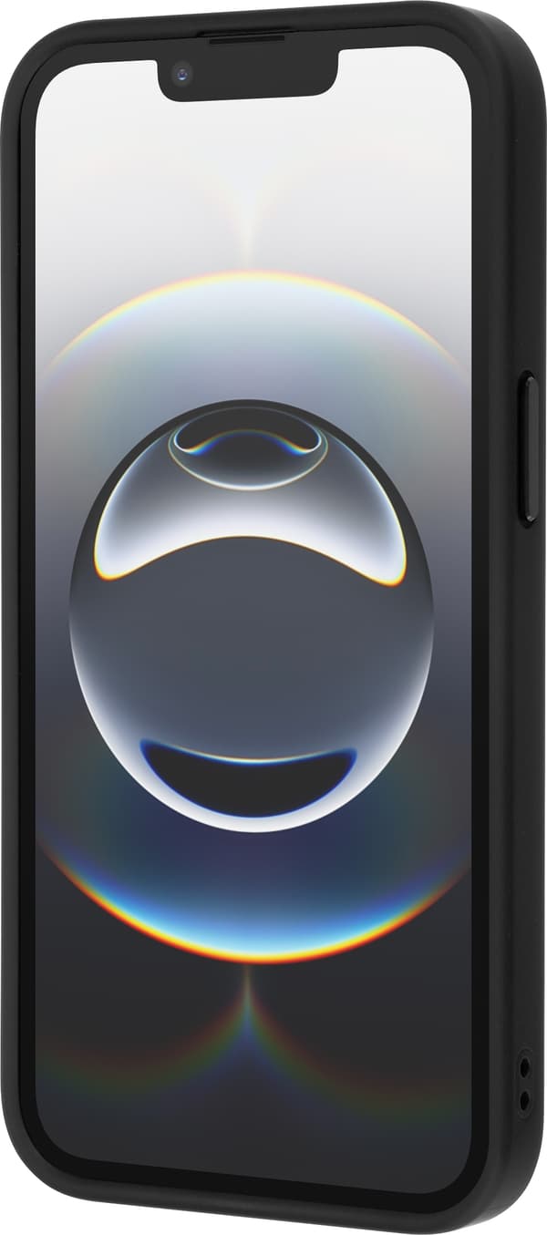 FoneKit MagSafe-kompatibelt Soft Touch skyddsfodral, iPhone 16e, svart/grå
