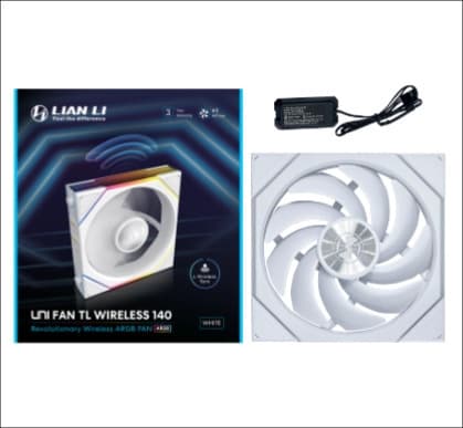 Lian Li UNI FAN TL Wireless Reverse 140 fläkt, vit