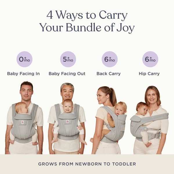 Ergobaby Omni Deluxe Mesh bärsele, Graphite Grey