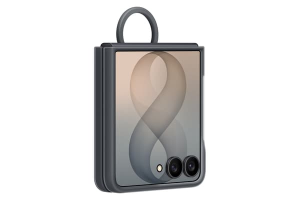Samsung Galaxy Flip8 Silikonring Magnet Qi2 skyddsfodral, grå