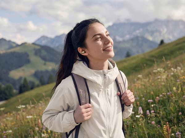 Oppo Enco Clip2 Open trådlösa hörlurar, mörkgrå