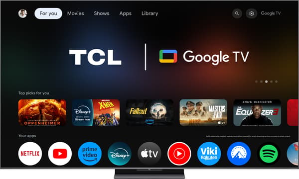 TCL 75" C8L  – 4K SQD Mini-LED Google TV