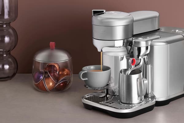 Nespresso Vertuo by Sage kapselmaskin, borstat stål