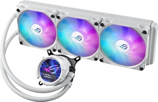 ASUS ROG STRIX LC III 360 ARGB LCD vätskekylningssystem, vit