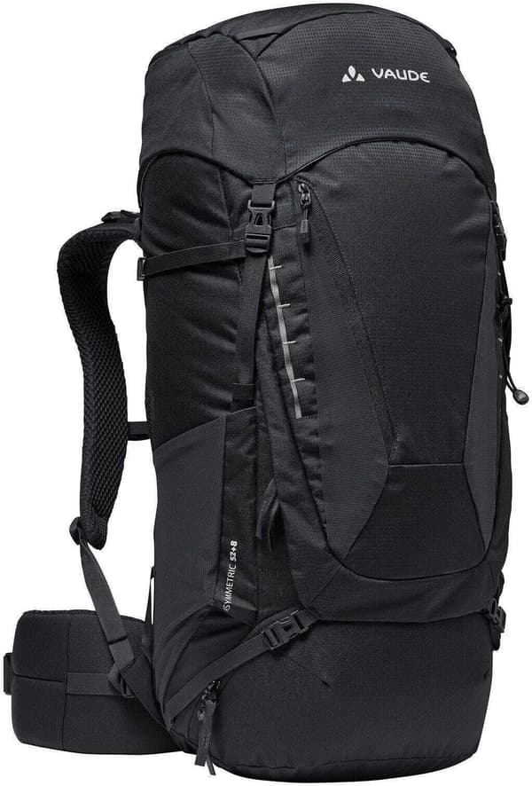 Vaude Asymmetric 52 + 8 ryggsäck, svart