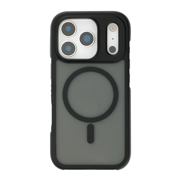 FoneKit stötsäker MagSafe-kompatibel skyddsfodral, iPhone 17 Pro Max, svart/grå