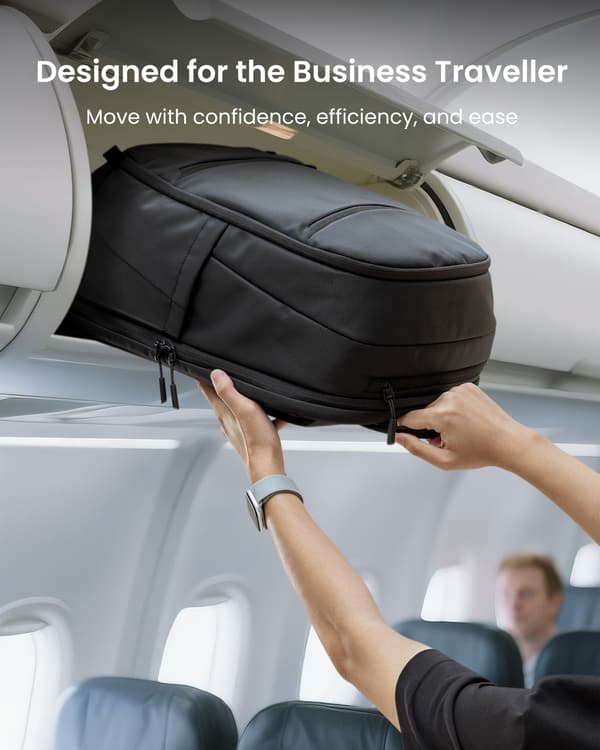 tomtoc UrbanEX-T77 Laptopryggsäck, 26 l, svart