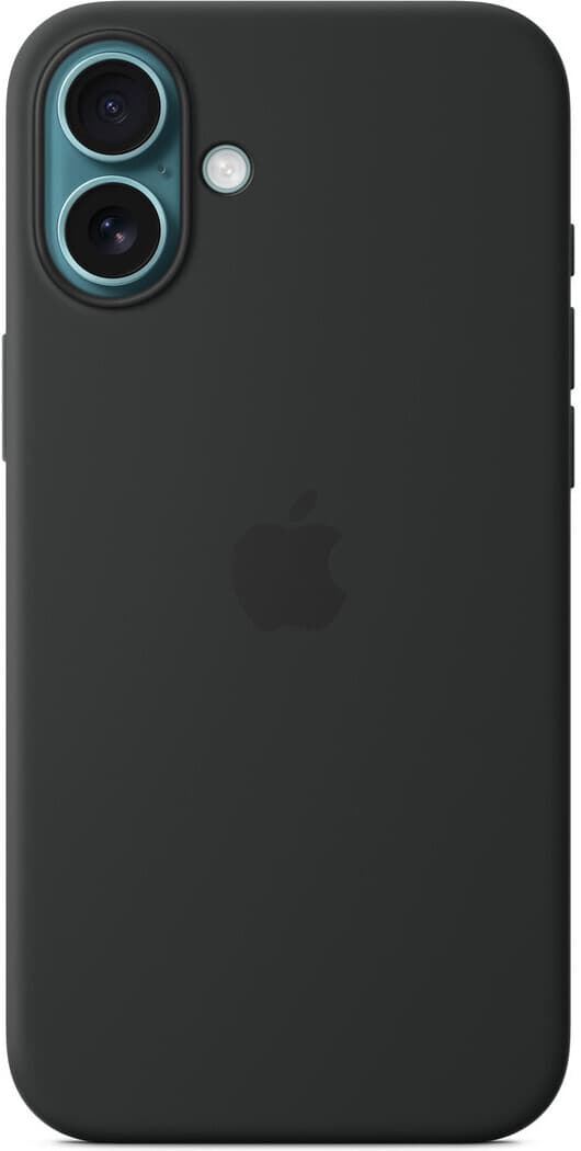 Apple iPhone 16 Plus silikonfodral med MagSafe, svart