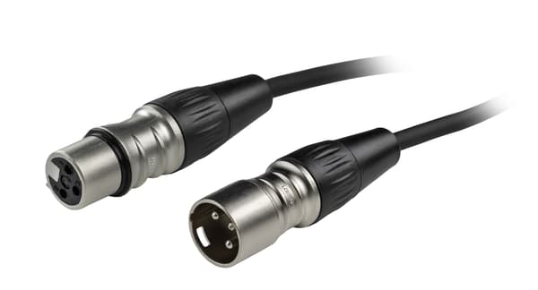 Fuj:tech XLR hane – XLR hona mikrofonkabel, 7 m, svart