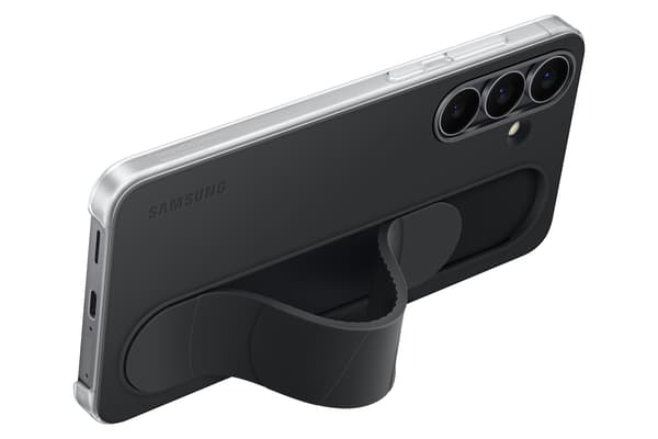 Samsung Galaxy S25 FE Stående Grepp skyddsfodral, svart
