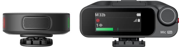 Insta360 Mic Pro (1 TX + 1 RX) trådlös mikrofon, svart