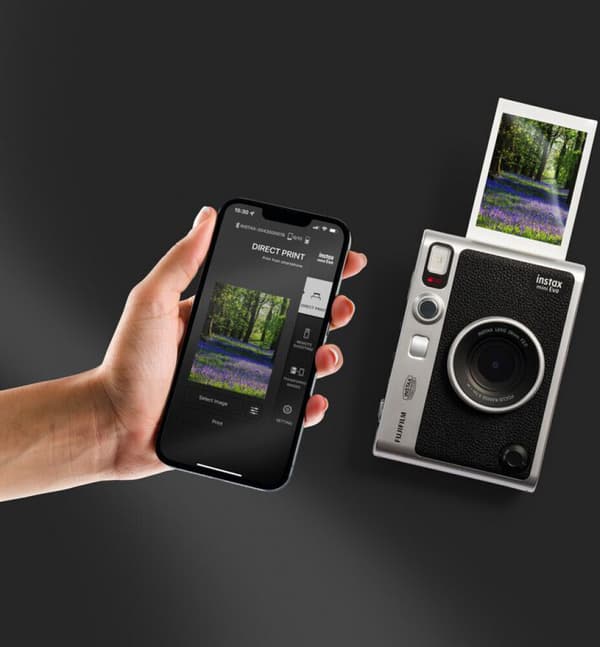Fujifilm Instax Mini EVO Sofortkamera, USB-C, svart