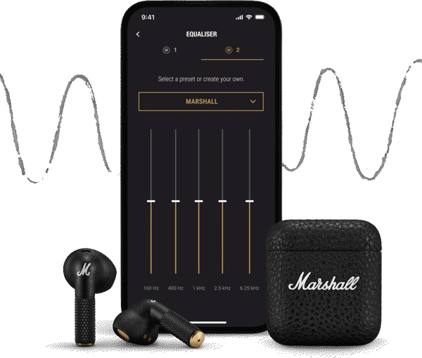 Marshall Minor IV hörlurar, svart